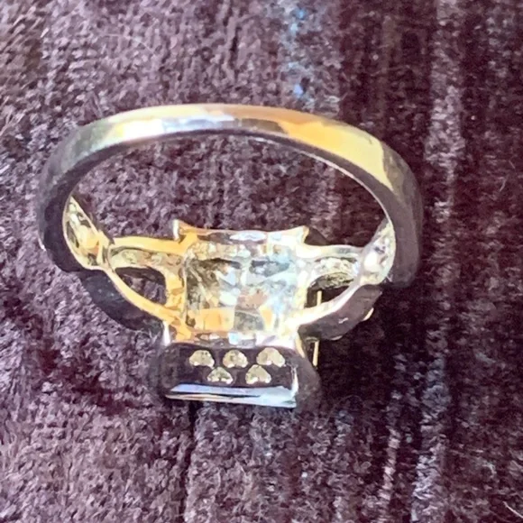 Faux Mystic Topaz and Diamond Ring - Picture 6 of 7